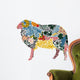 Sheep in the Georgian Motive Wall Decal
