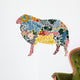 Sheep in the Georgian Motive Wall Decal