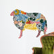 Sheep in the Georgian Motive Wall Decal