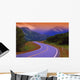 Two Lane Country Road In Mountains After Rain Wall Mural