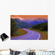 Two Lane Country Road In Mountains After Rain Wall Mural