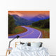 Two Lane Country Road In Mountains After Rain Wall Mural