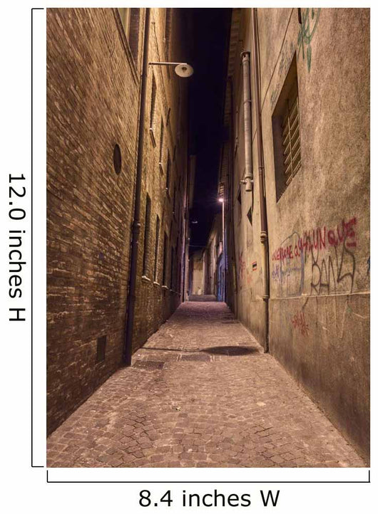 dark alley in the old town 