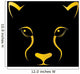 Vector image of an cheetah face 