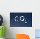 Co2 Written Clouds Sky Wall Decal