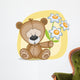 Bear with flowers Wall Decal