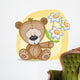 Bear with flowers Wall Decal
