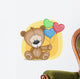 Bear with baloons Wall Decal