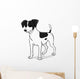 Jack russell black Wall Decal