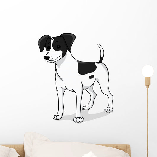 Jack russell black Wall Decal