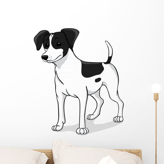 Jack russell black Wall Decal