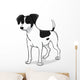 Jack russell black Wall Decal