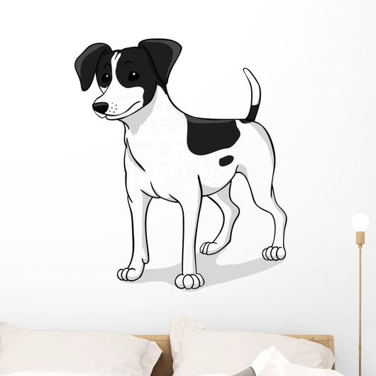 Jack russell black Wall Decal