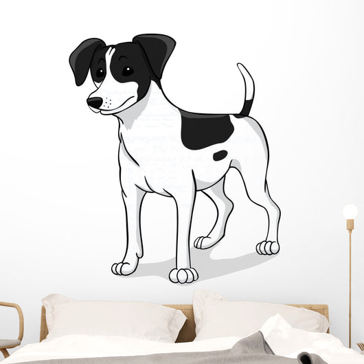 Jack russell black Wall Decal