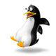 Penguin Terrified 