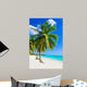 Sandy beach with palm trees, Dominican Republic in Caribbean 