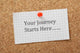 The phrase Your Journey Starts Here 