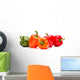 Sweet bell pepper isolated on white background cutout Wall Decal