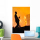 Guitarist and Drummer Wall Mural