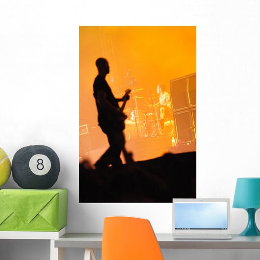 Guitarist and Drummer Wall Mural