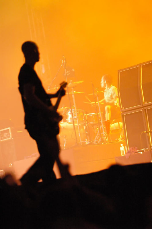 Guitarist and Drummer Wall Mural