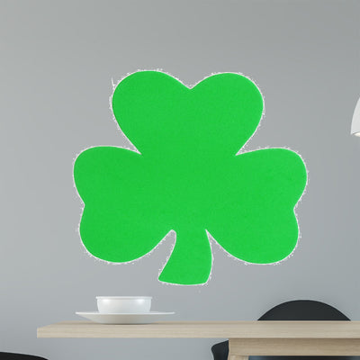 Shamrock Clover Isolated St shown on a wall