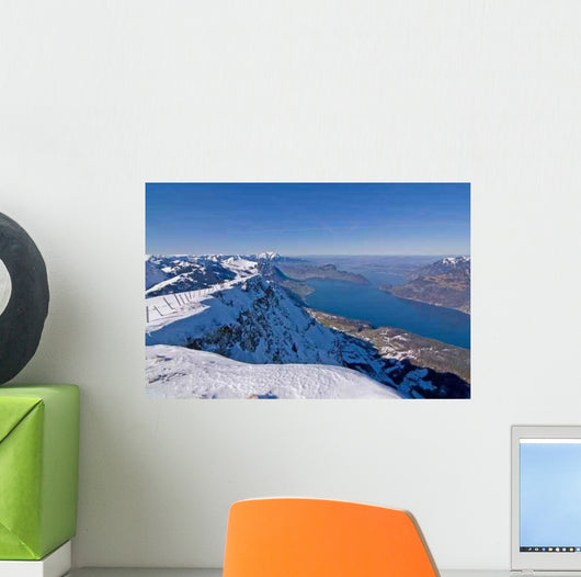 Winter Lake Lucerne Wall Decal