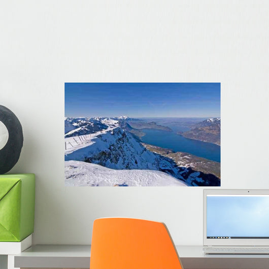 Winter Lake Lucerne Wall Decal