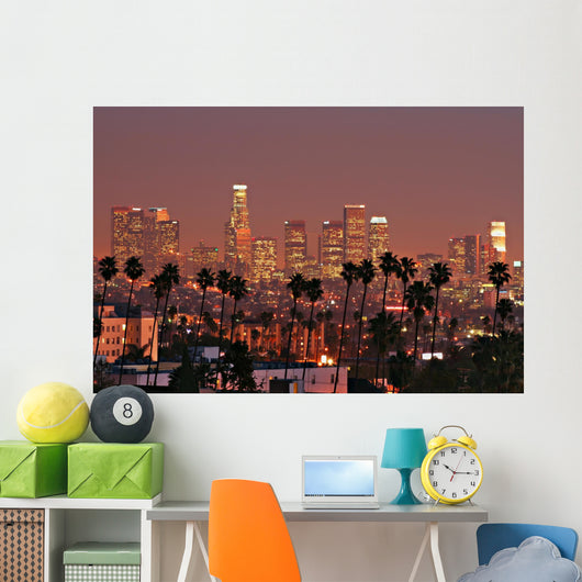 Los Angeles Skyline Wall Mural