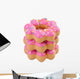 Donut, Funny Donut on Background Wall Decal