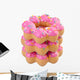 Donut, Funny Donut on Background Wall Decal