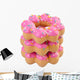 Donut, Funny Donut on Background Wall Decal