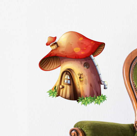A Mushroom House Wall Decal