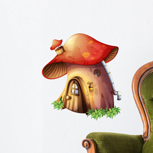 A Mushroom House Wall Decal