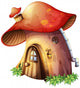 A Mushroom House Wall Decal