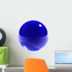 blue glass sphere isolated 