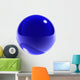 blue glass sphere isolated 