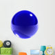 blue glass sphere isolated 
