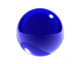 blue glass sphere isolated 