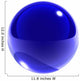 blue glass sphere isolated 