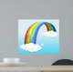 A sky with a sparkling rainbow Wall Mural