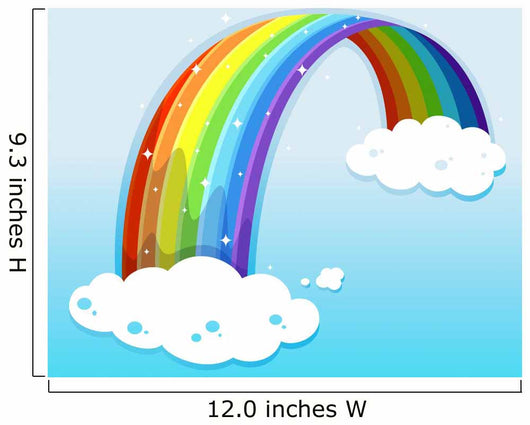 A sky with a sparkling rainbow Wall Mural