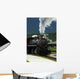 steam engine train pulling out of the station Wall Mural