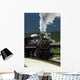 steam engine train pulling out of the station Wall Mural