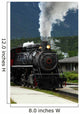 steam engine train pulling out of the station Wall Mural