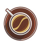 Coffee Bean in a Coffee Cup 