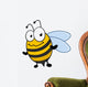 Cute little honey bee with a bemused expression Wall Decal
