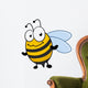 Cute little honey bee with a bemused expression Wall Decal