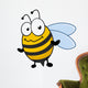 Cute little honey bee with a bemused expression Wall Decal