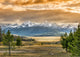 Sunset Over Mountains in Idaho 